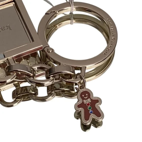 NEW Kate Spade ♠️ Gingerbread House Keychain Bag Charm Fob 3D Novelty Gift - Picture 7 of 9